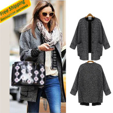 long overcoat Women Coat 2015 New Winter Fashion wool winter long coats oversized coat ladies coats Overcoat Free Shipping