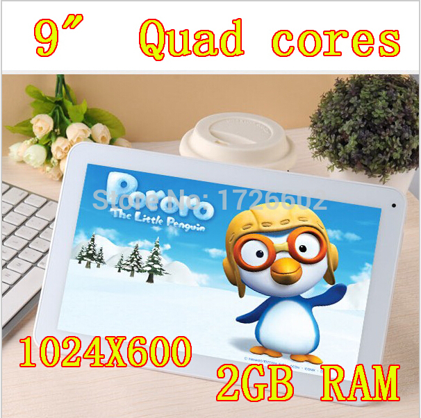 9 inch Quad Core 1024X600 DDR3 2GB ram 16GB Wifi Camera 3G HDMI Tablet PC Tablets