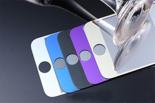 2016 Gold/Silver/Blue/Purple/Black Plating Tempered Glass ForiPhone 6plus 6SplusScreen Guard Protector Screen Film Front andback