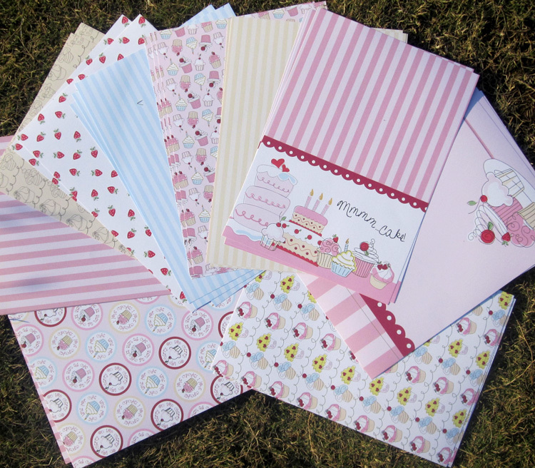 Buy Mixed 10 Designs A4 Size Scrapbook Paper For