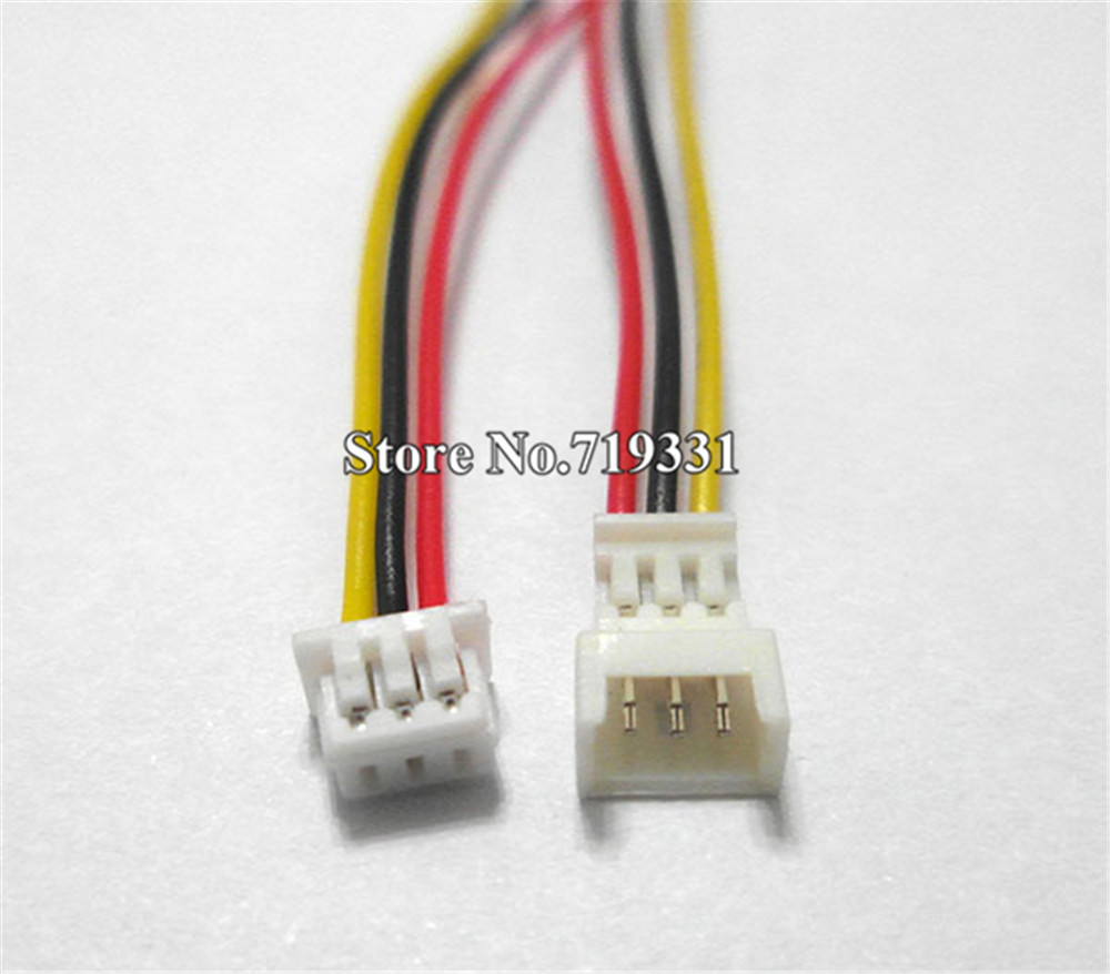 1000Pairs Micro JST 1 25 3 Pin Connector plug Male Female Connector w Wire