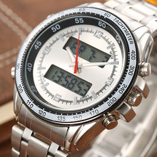 2016 New Fashion Luxury Brand Watches Men Dual Time Military Sports Watches Digital LED Quartz Casual Watch Relogio Masculino