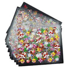 Top Nail 24 Pcs Lot Beauty Christmas Design Bronzing Nail Art Sticker Decals 3D Manicure Stamping