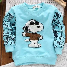 Fashion Baby Kids Sweatshirt New Autumn 2015 Boys Girls Sweatshirt Covered Printing Children T Shirt Hoodie
