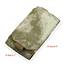 New Army Camo Bag Fr Mobile Phone Hook Loop Belt Pouch Sleeve Holster Cover Case big