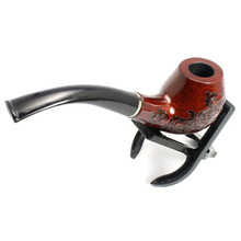 New 2014 Hot Sale WOODEN Enchase Smoking Pipe Tobacco Cigar pipes+Stand