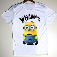 Summer New Men Tops Minions T Shirts for Mens Clothing Anime Despicable Me Camisetas Short Sleeve