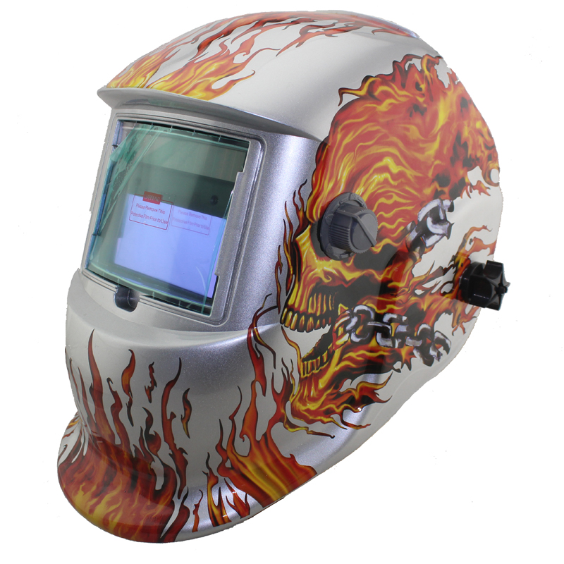 White Skull Solar auto darkening TIG MIG MMA electric welding mask/helmet/welder cap/lens for welding machine OR plasma cutter White Skull Solar auto darkening TIG MIG MMA electric welding mask/helmet/welder cap/lens for welding machine OR plasma cutter