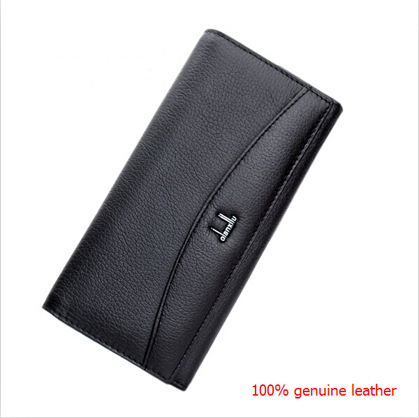 new women wallets genuine leather wallet for women fashion brand design hasp solid cowhide leather purse bags long clutch wallet