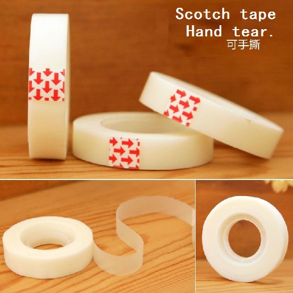 New Creative Hand tear Transparent Tape/DIY Multifunction Decoration stationery Tape/wholesale