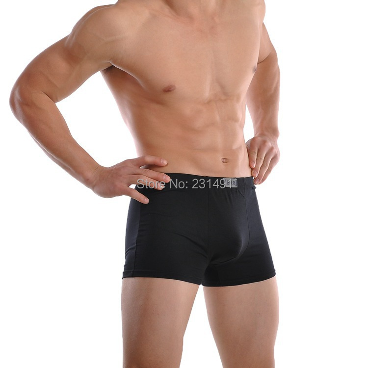 5pcs lot Mens Boxers Sexy Bamboo Plus Size Men Underwear Solid Male Shorts