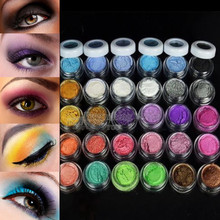 1set Freeshipping Eyeshadow + brush Pigment 30 Colors Eye Shadow Powder Colorful  Makeup Mineral wholesale