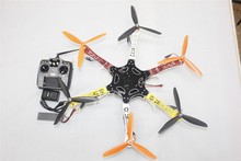 F05114-AJ DIY Drone F550 Hexa-Rotor Full Kit 1045 3-Propeller 6axle Multi QuadCopter UFO With Tall Landing Gear 10ch TX / RX