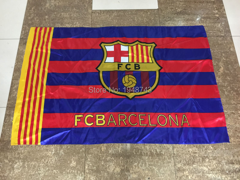 Free Shipping The Fcb Flag Barcelona Flag Football Club Flag Banner