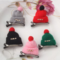 New Hair Accessories Handmade Cute Cartoon Wool Small Hat Hairpins Girls Winter Cap Barrette Hair Clip
