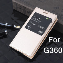 View Window Case For Samsung Galaxy Core Prime LTE G360F G360H G360 G3606 G3608 G3609 Flip