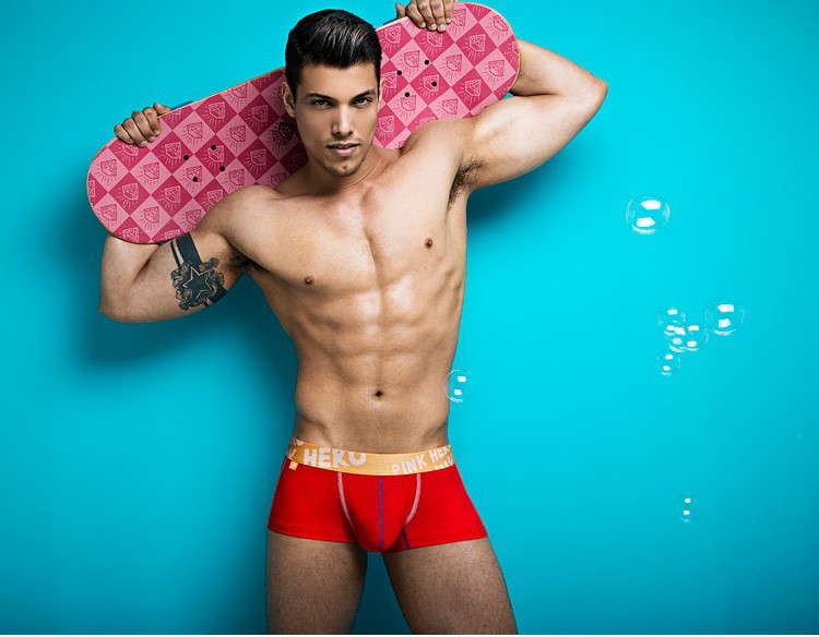 Australia Brand Pink Hero Men's Shorts Cotton Apparel Underwear Boxers...