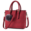 Korean Style Fashion Plaid Handbag Succinct Fur Ball Ornamet Large Chic Bag Luxury Designer Women All
