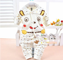 Free shipping Spring and autumn Babys boy and girl Sleepwear Cotton Children s Clothes Baby Sets