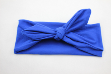 New Baby Cotton Headband White knot tie headband headwrap Vintage Head Wrap Photo Prop stretchy Knot