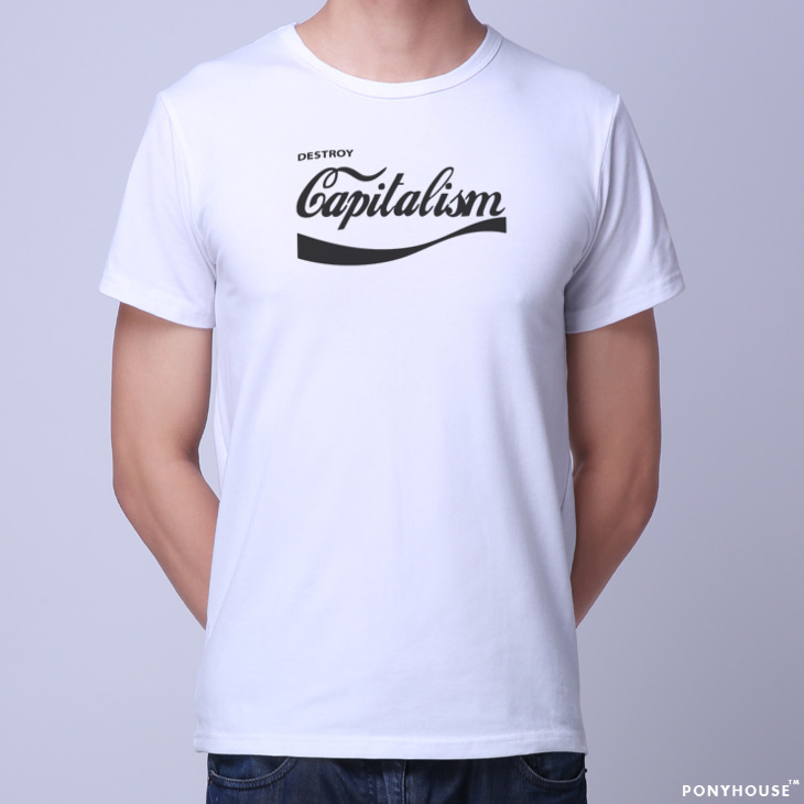 Гаджет  2015J YDS MSN BJL KK JY to send students DESTROY CAPITALISM male short sleeved T-shirt None Изготовление под заказ