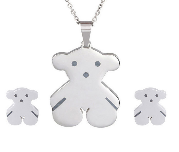 Fashion-Oso-Bear-Jewelry-Sets-Silver-18K-Gold-Stainless-Steel-Lovely ...