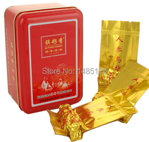 100g Famous Health Care Tea Taiwan Ginseng Oolong Tea Tin box packaging Oolong ginseng tea for