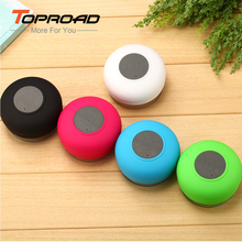 Water Resistant Shower Stereo Wireless Speaker Bluetooth Speaker with Sucker Support Handsfree Calls Function for Phone Laptop