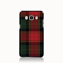 07287 RED BLUE TARTAN SCARF FASHION cell phone case cover for Samsung Galaxy J1 MINI J2 J3 J7 ON5 ON7 J120F 2016