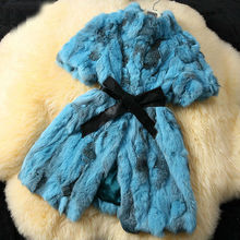 Real Rabbit Fur Coat with PU Leather Belt Casual Women Jacket Winter Lady Spliced Fur Outwear Big Size Available AU00315
