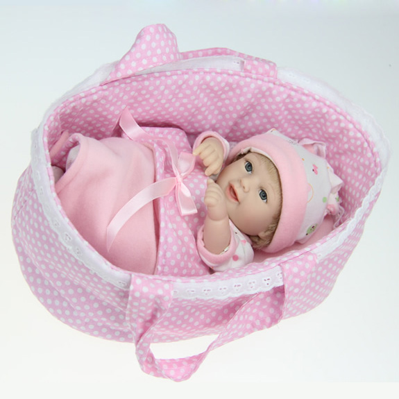11" Lifelike Reborn Baby Doll Silicone Cute Girl Newborn Doll