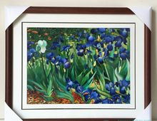 Suzhou embroidery finished painting flowers and hand embroidery products for sitting room