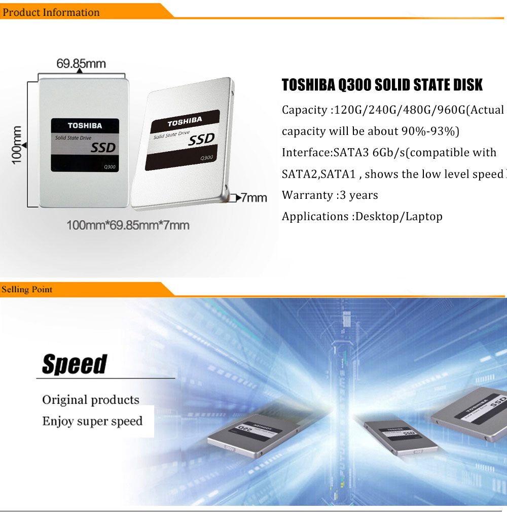 Q300 новейшие toshiba твердый диск 120 ГБ ssd tlc твердотельных дисков 2,5" на жесткий диск диск диск внутренних sata iii 240г 120g Q300 новейшие toshiba твердый диск 120 ГБ ssd tlc твердотельных дисков 2,5" на жесткий диск диск диск внутренних sata iii 240г 120g