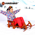 Vantage Wooden Wood Child Sled Kids beech Sledge Skating Board Winter Outdoor Sport Sled Car Christmas