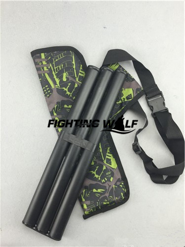 Arrow Pouch Three Tubes Camouflage Arrow Quiver Bags Arrow Quiver Holder Archery with Waist Belt Hunting