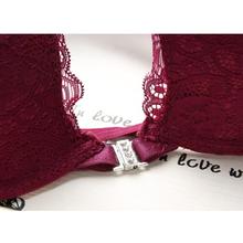 New 2015 Deep U Push Up Bra Set france brand bra sets sexy lingerie sexy lingerie