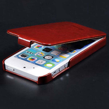 Crazy Horse Retro Luxury Flip Case For iphone 5S 5G Leather Vintage Brand Logo Mobile Phone