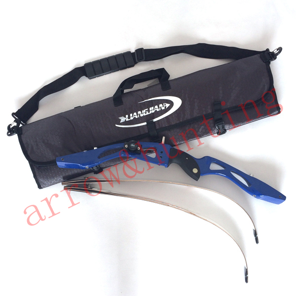 archery recurve bow case hunting rolled up bow bag to set bow arrow puller arm guard