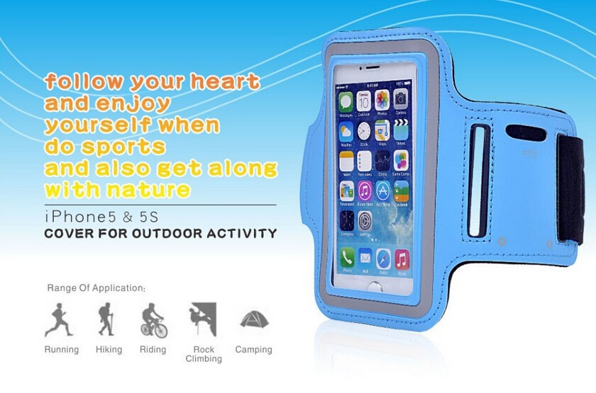 Arm band for iphone 5 5s Sport Gym Case Outdoor Activity Phone Bags Cases Running Sport Arm Band Case