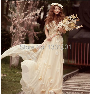 Hippie style wedding dress