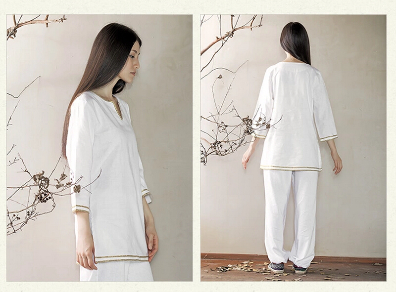 High quality cotton yoga clothes women's meditation clothes lay clothes