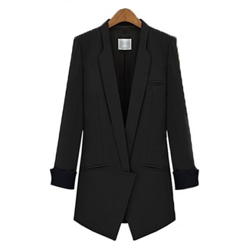women blazer Fashion Slim Temperament Long Section Small Suit blazer women Plus SIze 4XL blaser feminino SSH9827 (4)