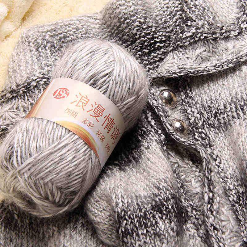 100g/skein multicolour Luxury Angora Mohair Cashmere Yarn Knitting Wool Yarn for  Hand-knitted Scarf Hat Sweater Scarf Yarn