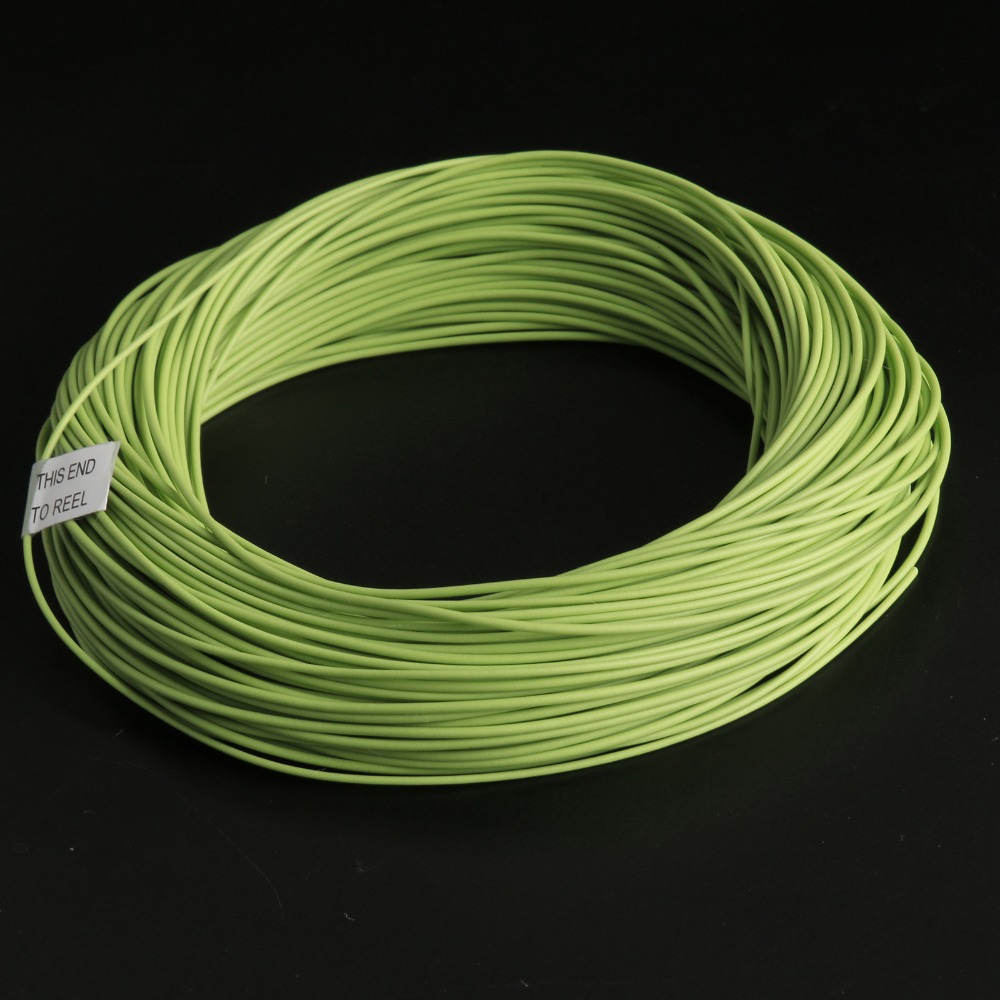 Free shipping DOUBLE TAPER FLOATING Fly Fishing Line 100FT green Fly line Fish Line