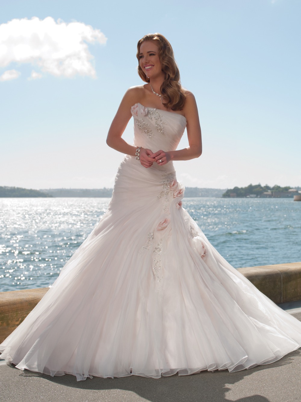 red rose wedding dress