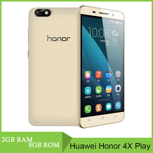Original 5.5″ Huawei Honor 4X Play Cell Phones Android 4.4 MSM8916 Quad Core 2GB RAM 1280X720 Dual SIM 13.0MP 4G LTE Cells Phone
