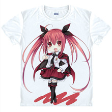 DATE A LIVE T-shirts kawaii Japanese Anime tshirts Manga Shirts Cute Cartoon Kurumi Tokisaki Cosplay shirts 37172682128 tee 131