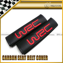 Hot New 2pcs WRC Carbon Seat Belt Cover Shoulder Pad FOR SUBARU GDB GDC BRZ WRX IMPREZA FORESTER