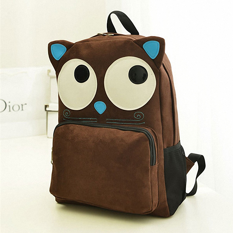 Hot Sell!! New Women Owl Backpack Printing Backpack Fashion Cute Canvas Children School Bags PB21