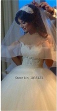 Vestidos de noiva New Wedding Bridal Gowns Off Shoulder Sweetheart Lace Appliques Ball Gown Tiers Floor